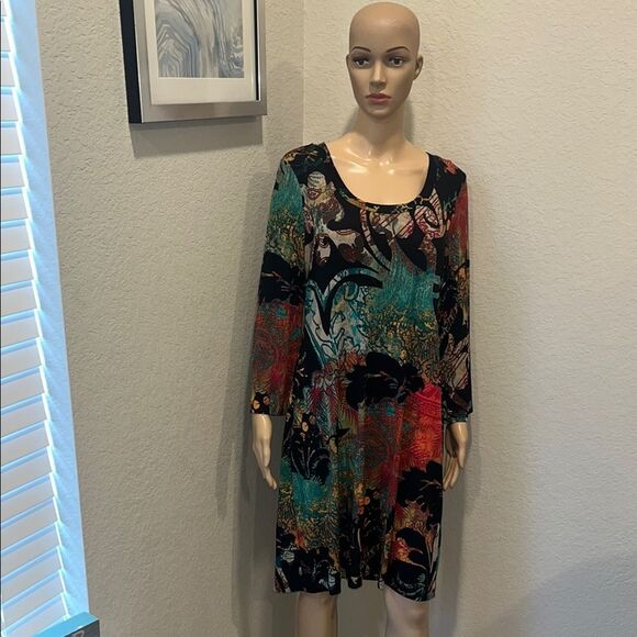 Calvin Klein-Multicolor Floral Women's Dress - Picture 1 of 7